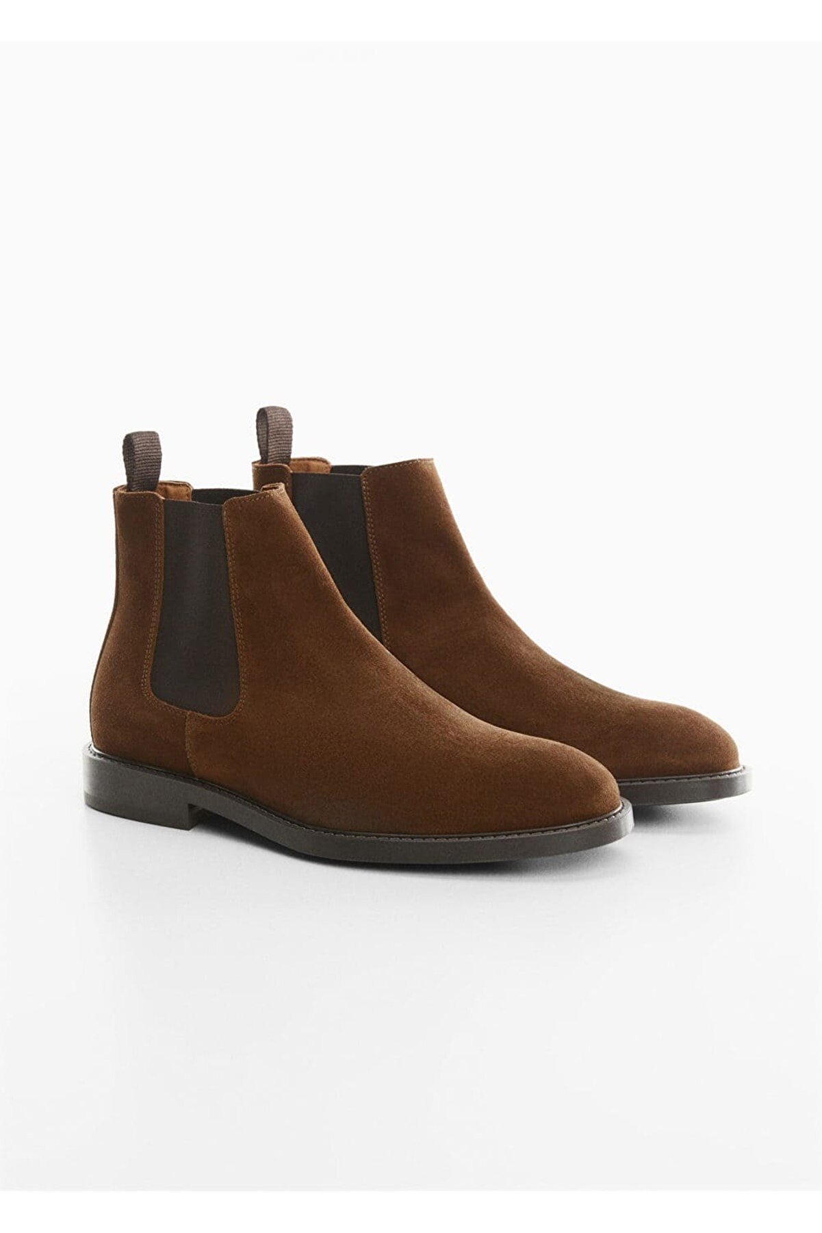 Suede leather Chelsea boots Табачный кофе. 